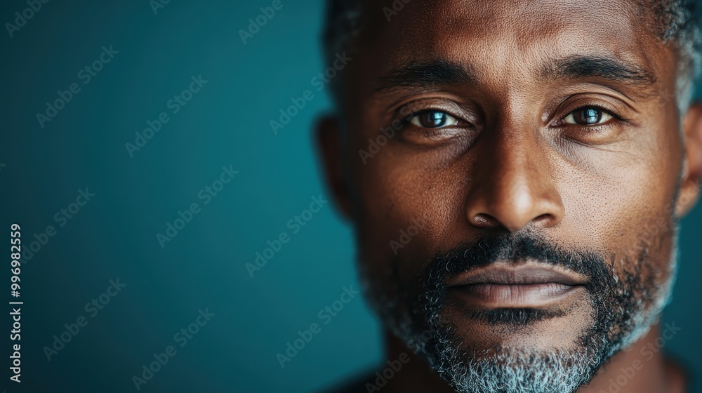 An expressive close-up portrait highlighting a mature man's face, capturing his thoughtful eyes and subtle expressions that convey wisdom and life experience. An expressive close-up portrait highlighting a mature man's face, capturing his thoughtful eyes and subtle expressions that convey wisdom and life experience.