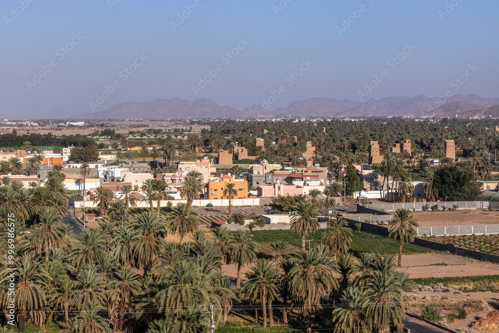 Fototapeta premium Aerial view of Najran, Saudi Arabia