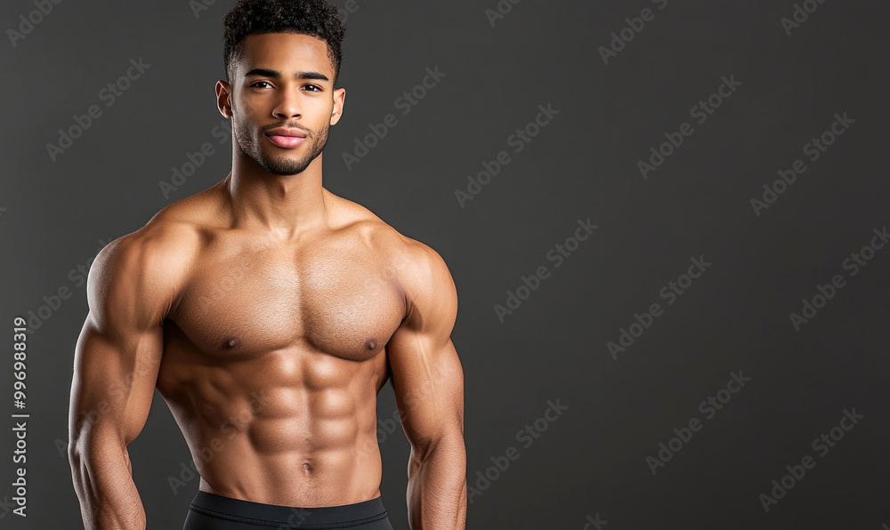 Athlete Showcasing Perfectly Sculpted Abs in Action Athlete Showcasing Perfectly Sculpted Abs in Action