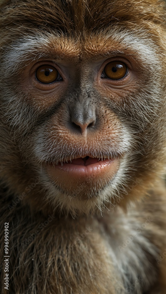 Portrait of a monkey in Uluwatu.