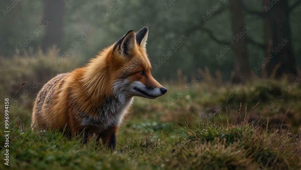 Red fox in British wildlife.