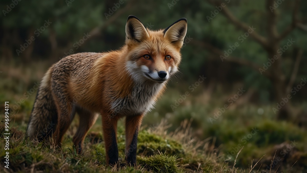 Red fox in British wildlife. Red fox in British wildlife.