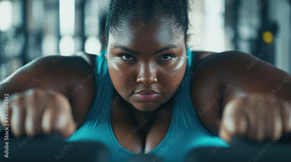 plus-size-overweight-black-woman-in-sportwear-doing-sport-exercises-at