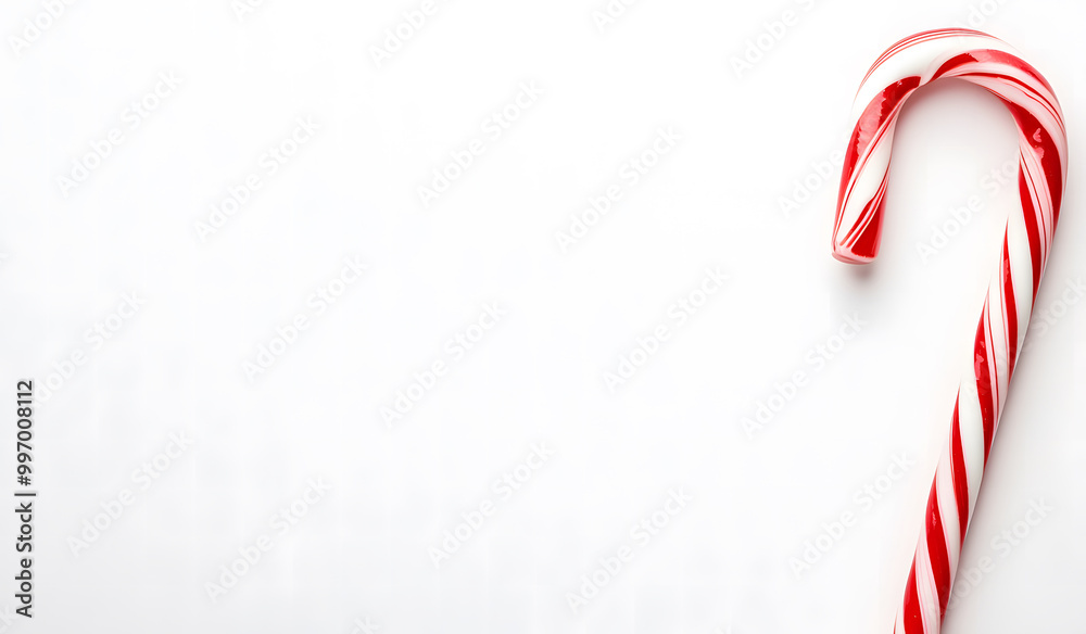 Obraz premium Candy Cane on White Background design