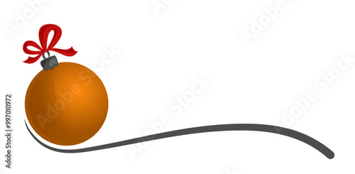The symbol of a Christmas yellow toy.