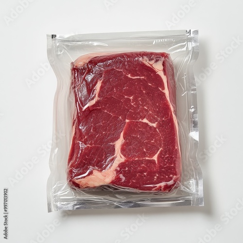 Flank in packaging with white background photo