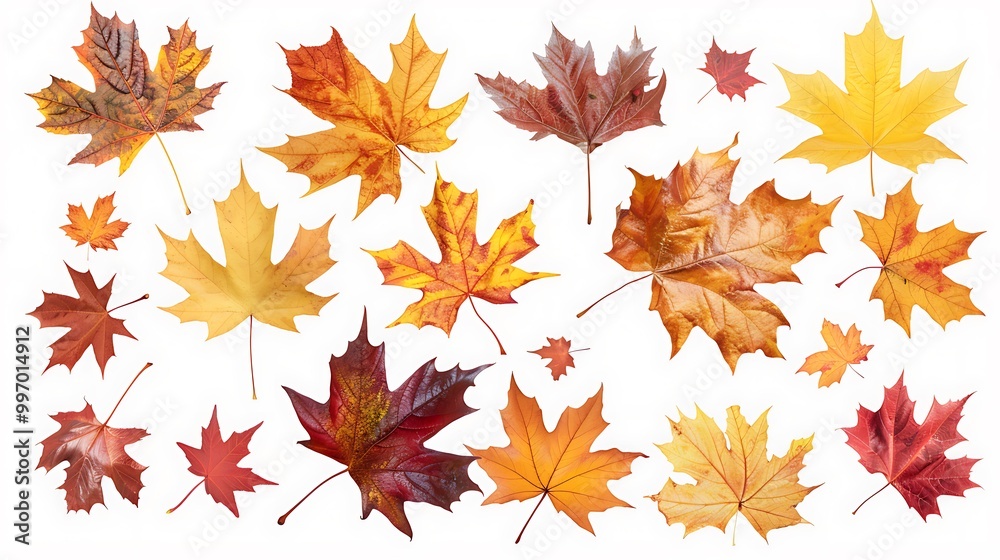 Colorful Autumn falling leaves isolated on transparent background. Ai Generative
Colorful Autumn falling leaves isolated on transparent background. Ai Generative