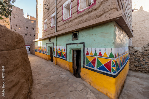 Old adobe house in Dhahran al Janub, Saudi Arabia photo