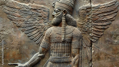 Ancient Sumerian Gods old anunnaki structure of Anunnaki. Enlil, Enki, Ea, El, Ishtar, and Inanna in Sumerian Religion and Mythology, sumerian Anunnaki structures. Anunnaki Sumerian god Enlil. photo