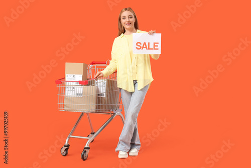 Female online store seller ...