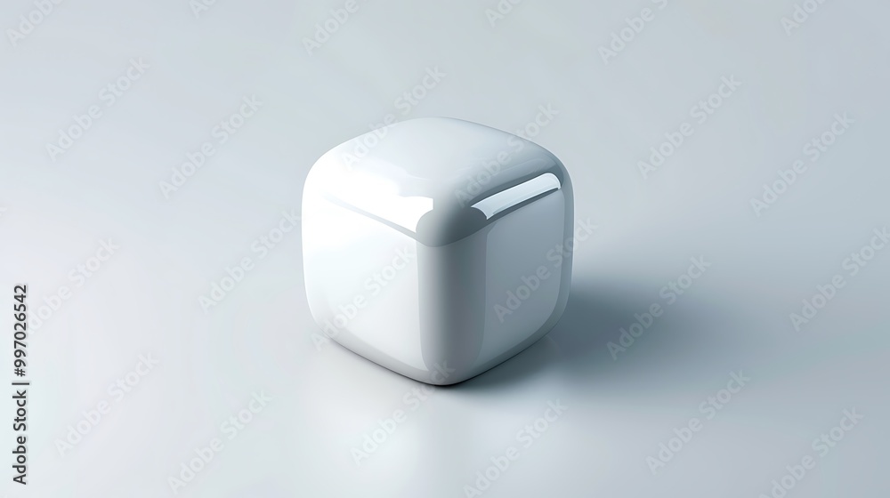 glass of water on white background
