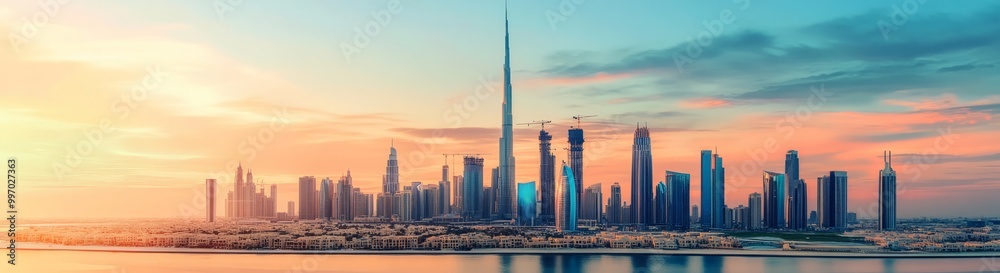 Fototapeta premium Website header banner for Dubai