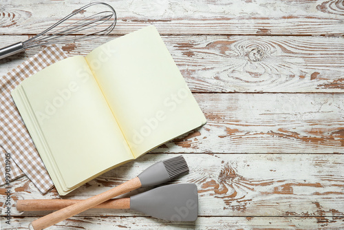 Blank recipe book, kitchen ...