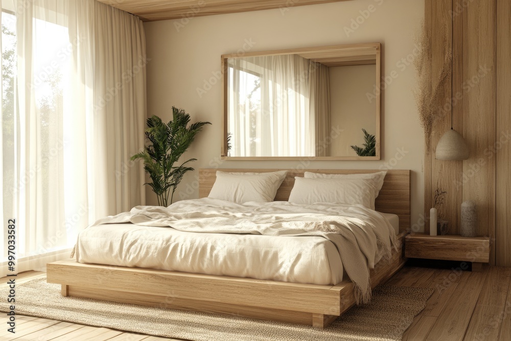 Deluxe Bedroom Decor with Wooden Elements and Cozy Linens for Relaxation Deluxe Bedroom Decor with Wooden Elements and Cozy Linens for Relaxation