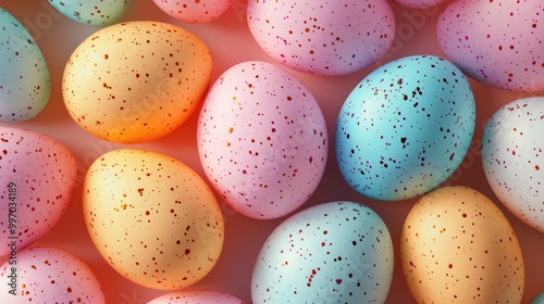 Vibrant Easter Eggs Collection. Colorful Decorations for Joyful Celebration