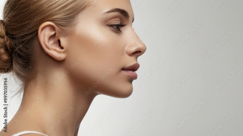Beautiful woman posing and showing her perfect skin Beautiful woman posing and showing her perfect skin