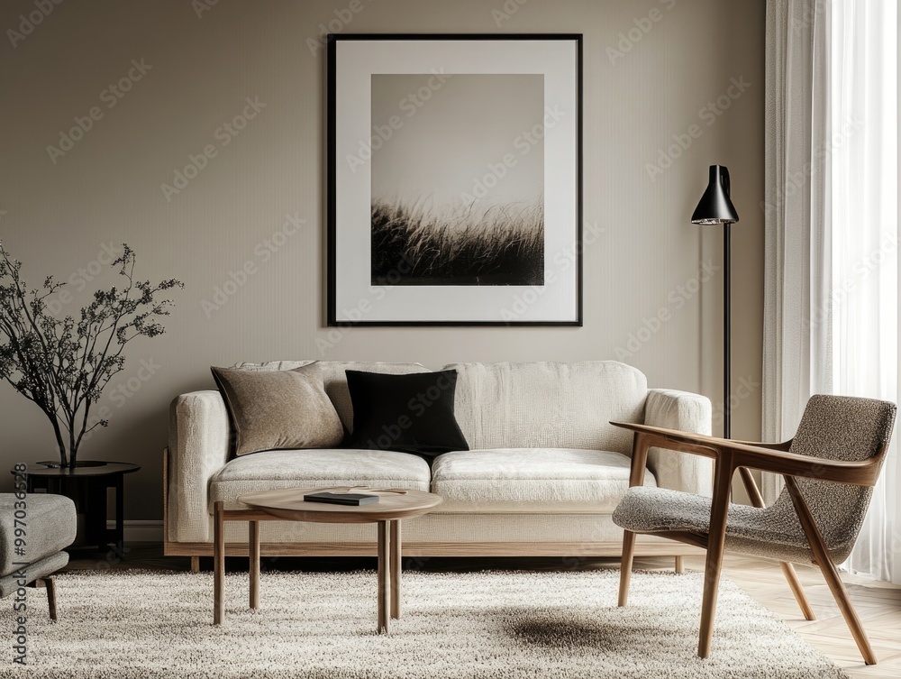 Modern Living Room Scene Modern Living Room Scene