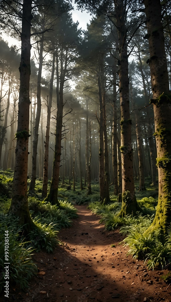 Obraz premium Woodbury Common woods in Devon, UK.