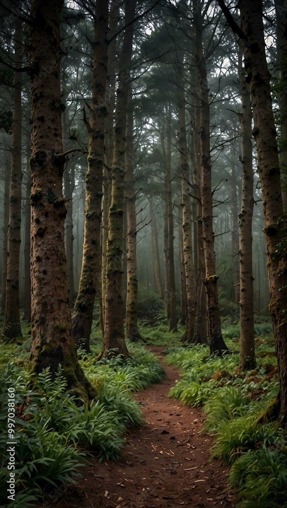Woodbury Common woods in Devon, UK. Woodbury Common woods in Devon, UK.