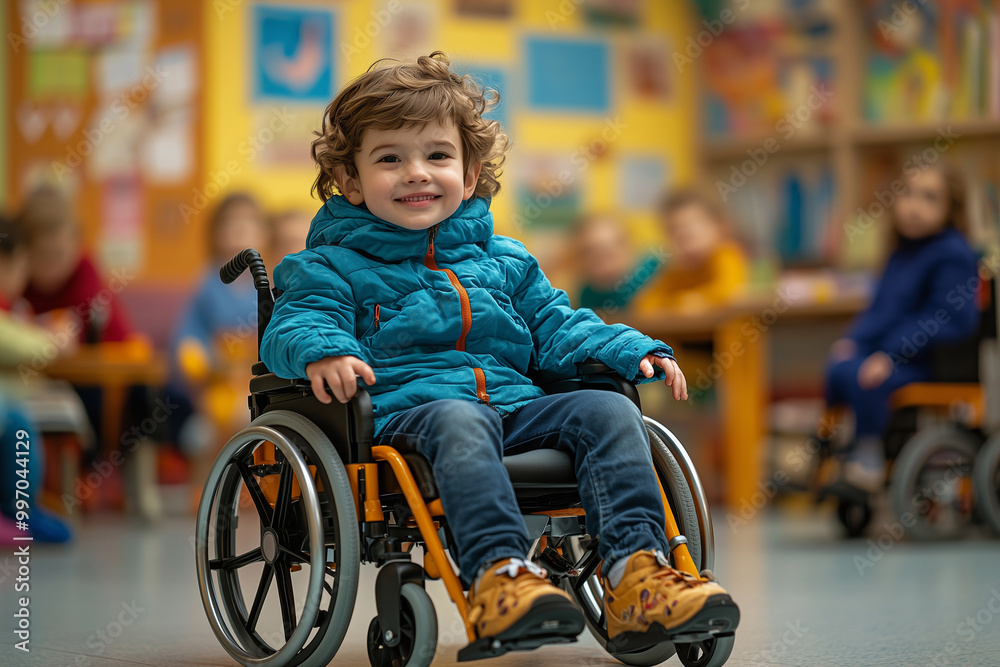 Child in Wheelchair Engaging in Classroom Activities Child in Wheelchair Engaging in Classroom Activities