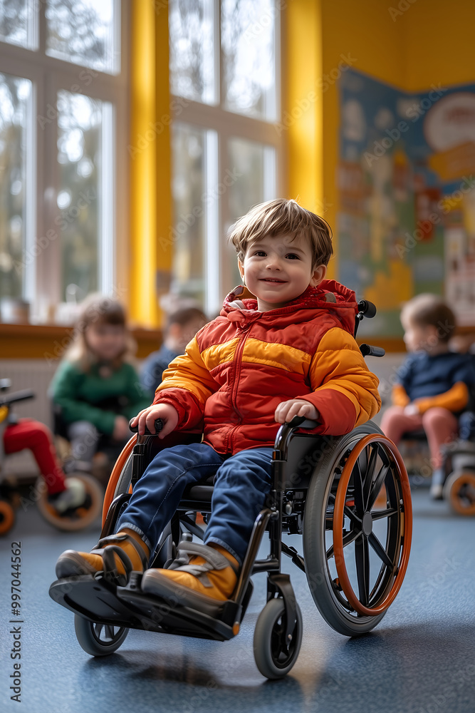 Child in Wheelchair Engaging in Classroom Activities Child in Wheelchair Engaging in Classroom Activities