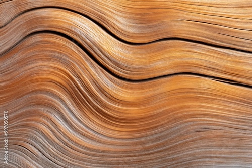 Close-Up Of Wood Grain Patterns On Tree Trunk