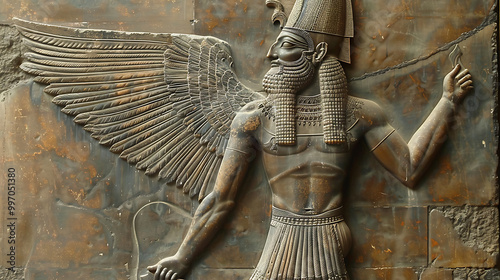 Ancient Sumerian Gods old anunnaki structure of Anunnaki. Enlil, Enki, Ea, El, Ishtar, and Inanna in Sumerian Religion and Mythology, sumerian Anunnaki structures. Anunnaki Sumerian god Enlil. photo