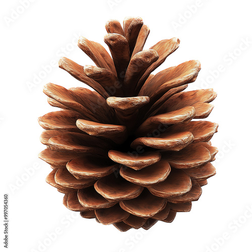 Fall pine cone with natural texture