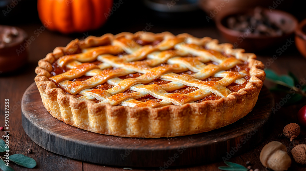 pumpkin pie on a wooden table pumpkin pie on a wooden table