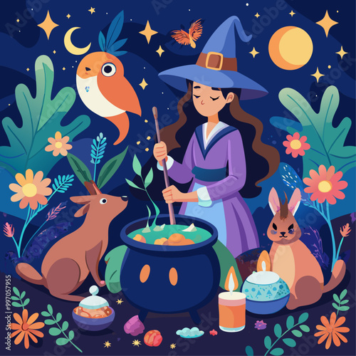 A background of smoke and a terrifying pumpkin for Halloween illustration poster