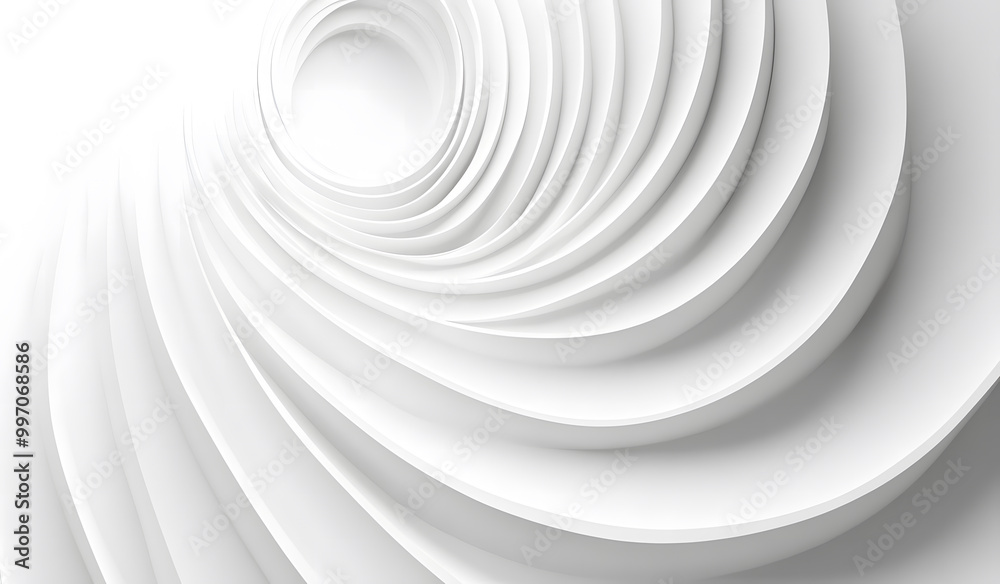 Abstract Minimalist White Circular Shapes on a Light Background design Abstract Minimalist White Circular Shapes on a Light Background design