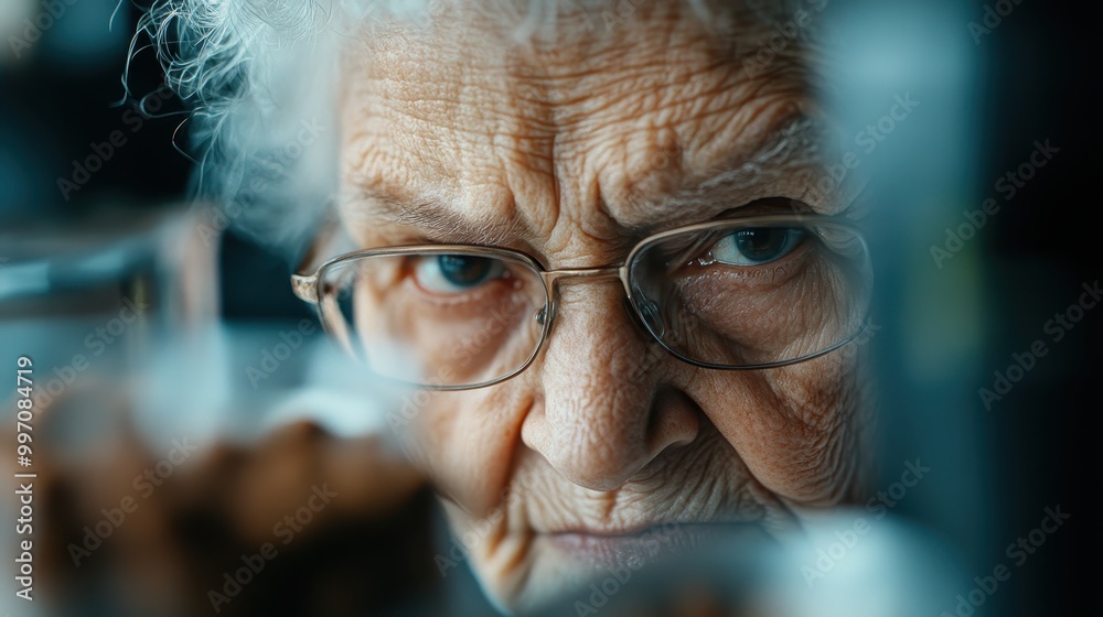 Close-up image showing a person's curly grey hair, illuminated by backlighting, which highlights textures and the natural beauty of aging, with an artistic focus. Close-up image showing a person's curly grey hair, illuminated by backlighting, which highlights textures and the natural beauty of aging, with an artistic focus.