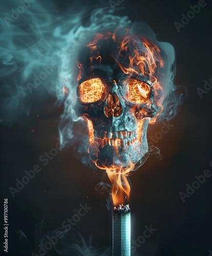 Dark skull - small explosions
