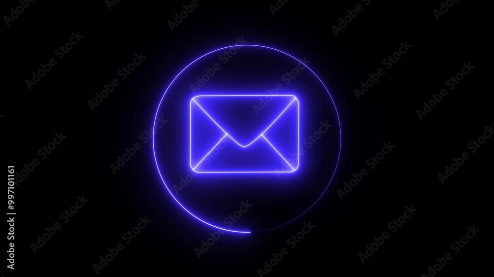 glowing neon mail envelope sign animation on dark background, Mail envelope ,Glowing animated Message symbol , glowing neon mail envelope sign animation on dark background, Mail envelope ,Glowing animated Message symbol ,