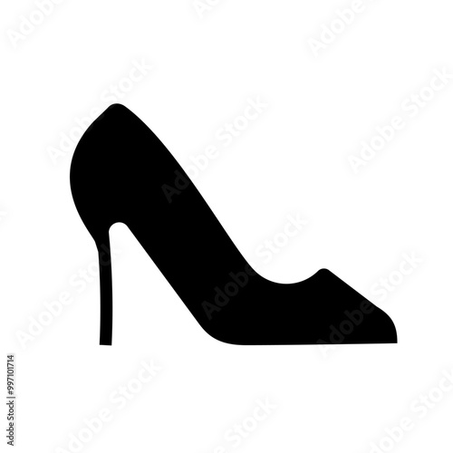 Woman shoe icon. High heels icon