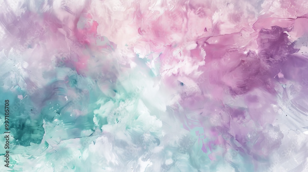 A gentle pastel background with watercolor-like patterns in pink, lavender, and teal A gentle pastel background with watercolor-like patterns in pink, lavender, and teal