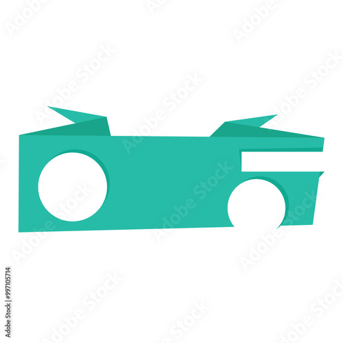 modern origami sale banner, label, discount, badge vector file
