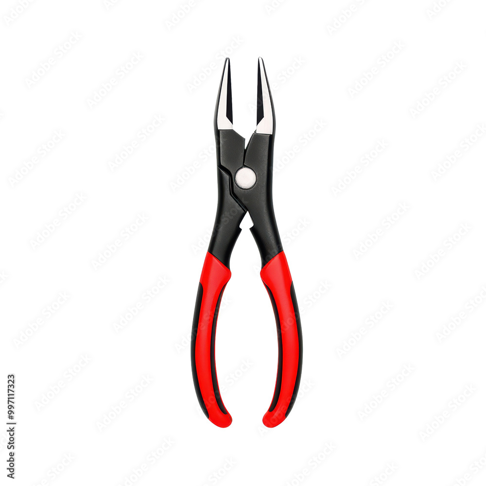 Pliers with red handles isolated on transparent background. Pliers with red handles isolated on transparent background.
