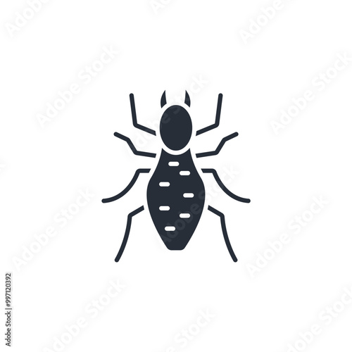 Termite icon. vector.Editable stroke.linear style sign for use web design,logo.Symbol illustration.