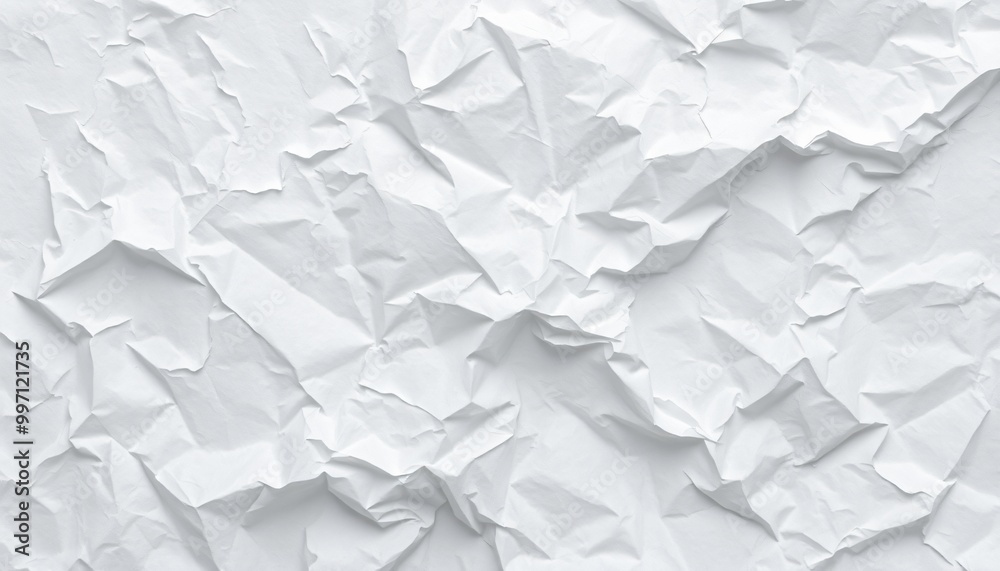 Crumpled white paper texture Crumpled white paper texture