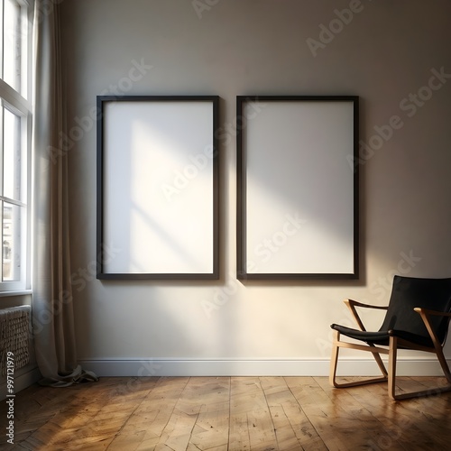 Blank Poster Wall Art Frame Mockup