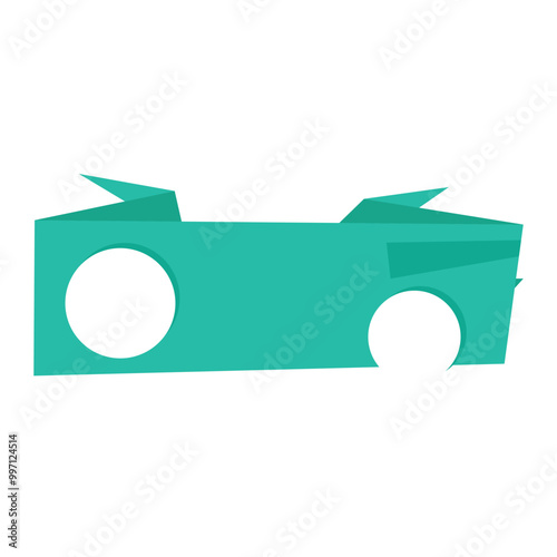 modern origami sale banner, label, discount, badge vector file