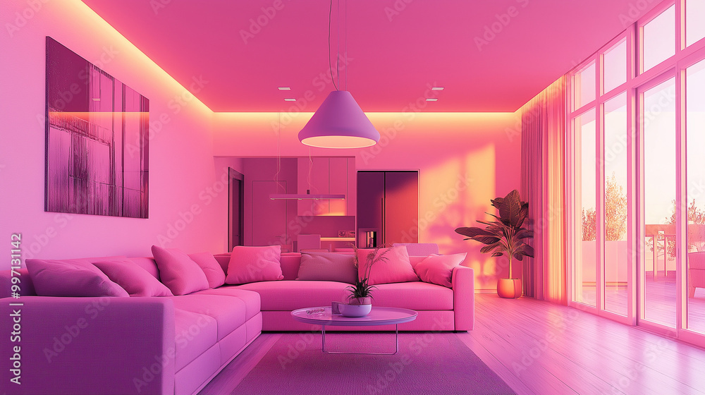 pink ceiling lamp , chandelier , modern living room with pink sofa and pink pink ceiling lamp , chandelier , modern living room with pink sofa and pink