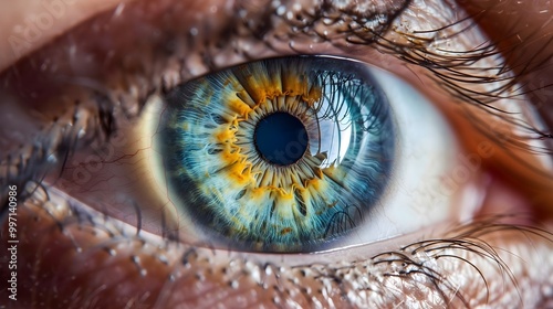 Close up of woman eye photo