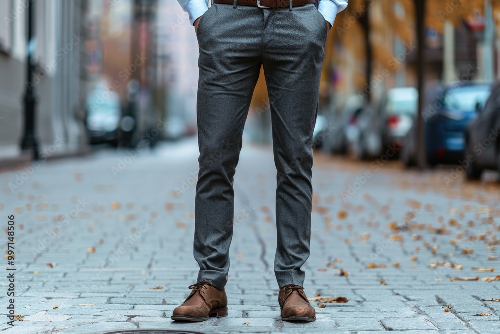 Full length portrait of a young businessman standing with his hands in the pockets. Full length portrait of a young businessman standing with his hands in the pockets.