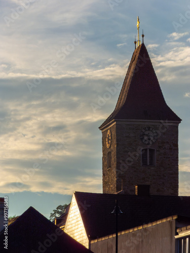 View on the streets and nature of the small towns architecture in Lower Austria photo