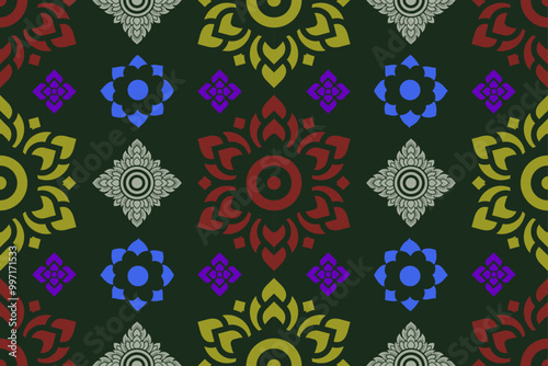 Seamless floral pattern background
