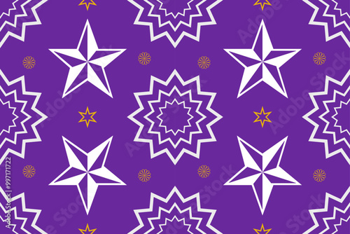 Seamless Star Pattern Background