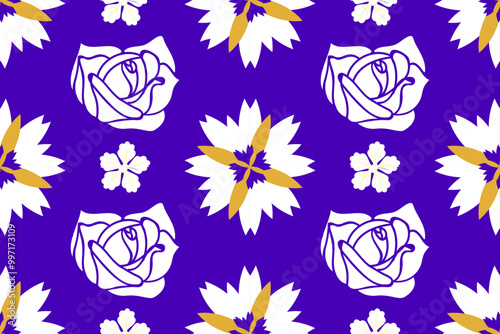 Beautiful lotus flower illustration set