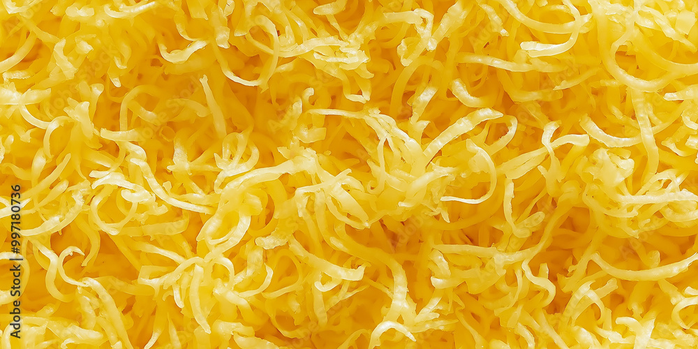 a close-up, top-down view of lemon zest spread across the entire frame, filling the image with its vibrant yellow color and finely grated texture a close-up, top-down view of lemon zest spread across the entire frame, filling the image with its vibrant yellow color and finely grated texture